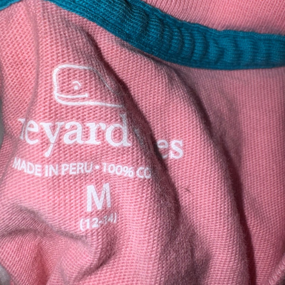 Vineyard Vines Shirt Bundle Boys M 12-14 Plaid Button Down Pocket Tee Preppy - Picture 8 of 8